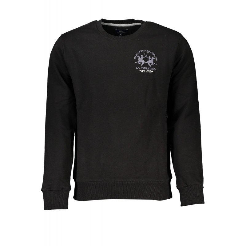 SWEAT-SHIRT SANS FERMETURE ÉCLAIR POUR HOMME LA MARTINA NOIR