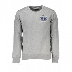SWEAT-SHIRT SANS FERMETURE ÉCLAIR GRIS LA MARTINA POUR HOMMES