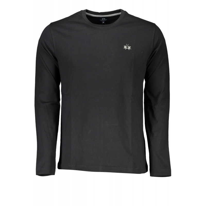 LA MARTINA MEN'S LONG SLEEVE T-SHIRT BLACK