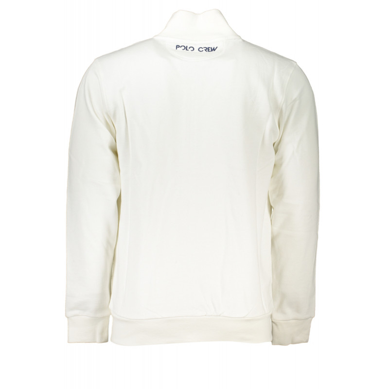 SWEAT-SHIRT ZIPPÉ BLANC HOMME LA MARTINA