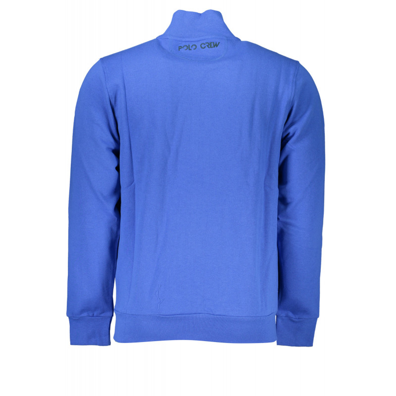 LA MARTINA MEN'S BLUE ZIP SWEATSHIRT