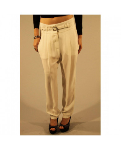PATRIZIA PEPE PANTALON FEMME BLANC