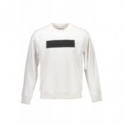 CALVIN KLEIN SWEATSHIRT WITHOUT ZIP MAN WHITE