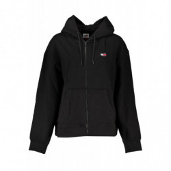 SWEAT-SHIRT ZIPPÉ NOIR TOMMY HILFIGER FEMME