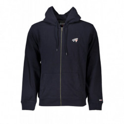 TOMMY HILFIGER MEN'S BLUE ZIP SWEATSHIRT