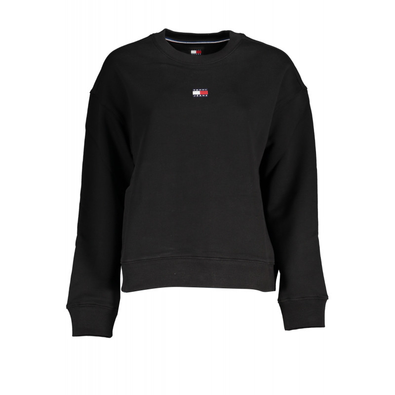SUDADERA SIN CREMALLERA NEGRA TOMMY HILFIGER HOMBRE