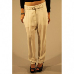 PATRIZIA PEPE PANTALON FEMME BLANC