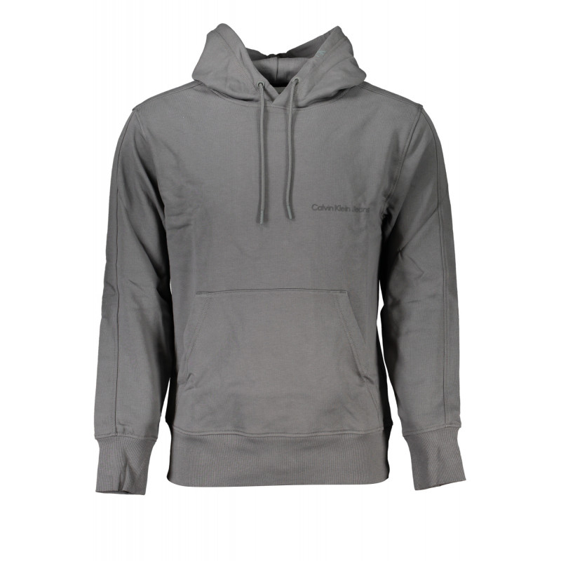 CALVIN KLEIN MEN'S GRAY ZIPLESS SWEATSHIRT