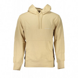 CALVIN KLEIN MEN'S BEIGE ZIPLESS SWEATSHIRT