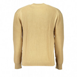 PULL BEIGE POUR HOMMES CALVIN KLEIN