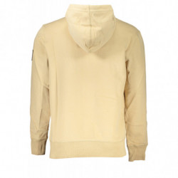 SWEAT-SHIRT SANS FERMETURE ÉCLAIR BEIGE CALVIN KLEIN POUR HOMMES