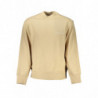 SWEAT-SHIRT SANS FERMETURE ÉCLAIR BEIGE CALVIN KLEIN POUR HOMMES