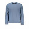 CALVIN KLEIN MEN'S BLUE ZIPLESS SWEATSHIRT