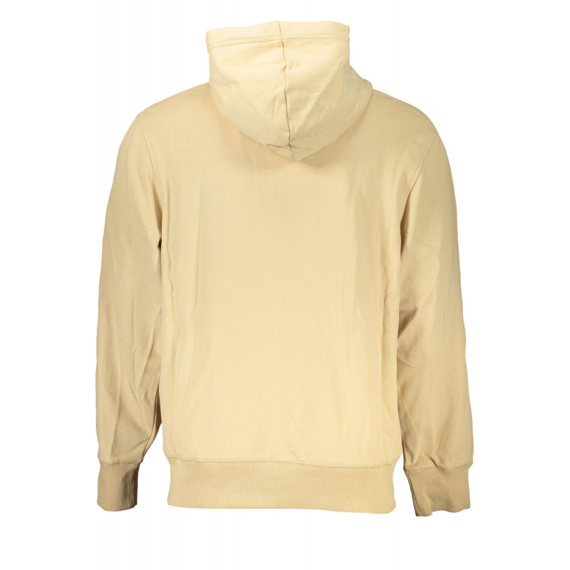 CALVIN KLEIN MEN'S BEIGE ZIP SWEATSHIRT
