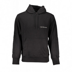 SUDADERA SIN CREMALLERA NEGRA DE HOMBRE CALVIN KLEIN