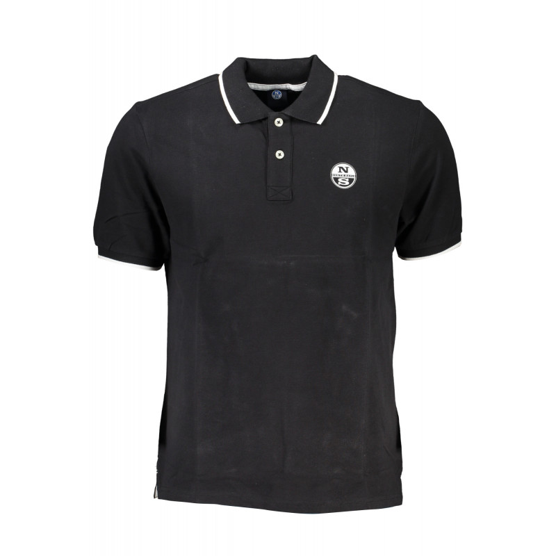 POLO MANGA CORTA HOMBRE NEGRO NORTH SAILS