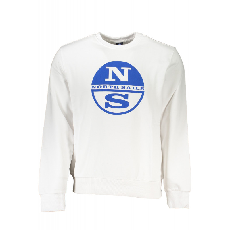 SUDADERA BLANCA SIN CREMALLERA PARA HOMBRE NORTH SAILS