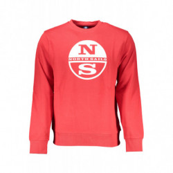 NORTH SAILS MEN'S RED ZIP-OUT SWEATSHIRT