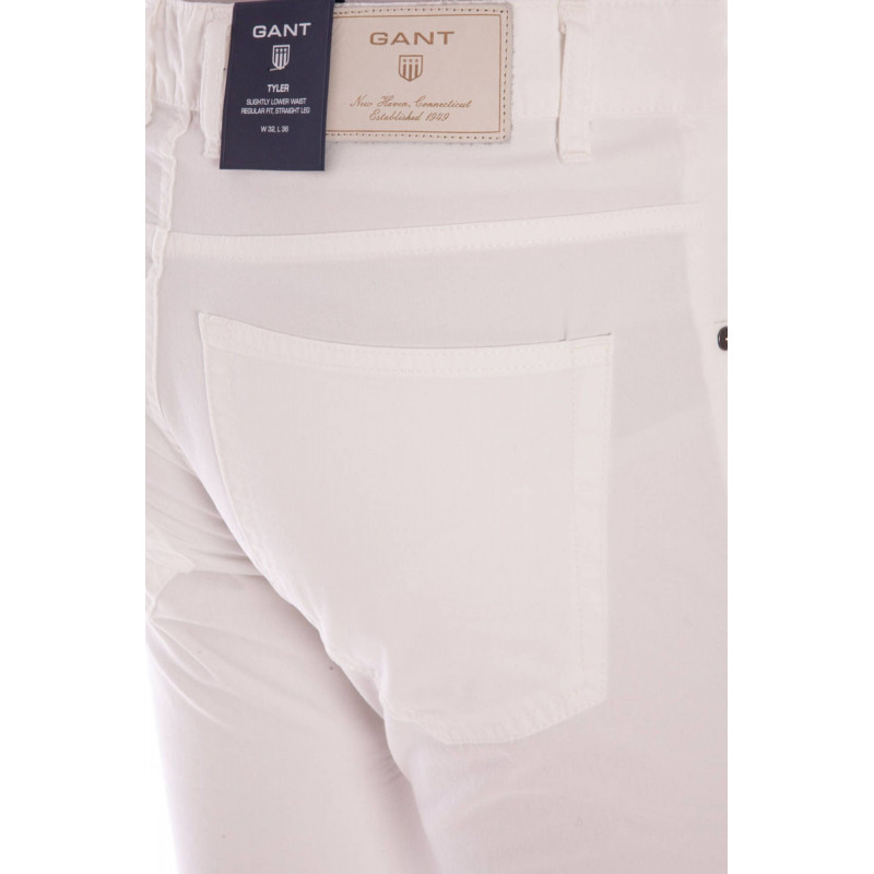 PANTALON HOMME GANT BLANC