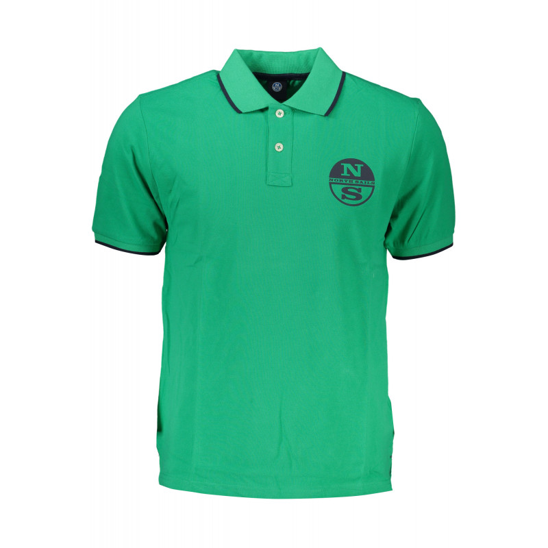 NORTH SAILS GRÜNES KURZÄRMELIGES POLOSHIRT FÜR HERREN