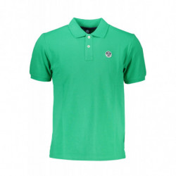 NORTH SAILS GREEN MEN'S SHORT SLEEVED POLO SHIRT