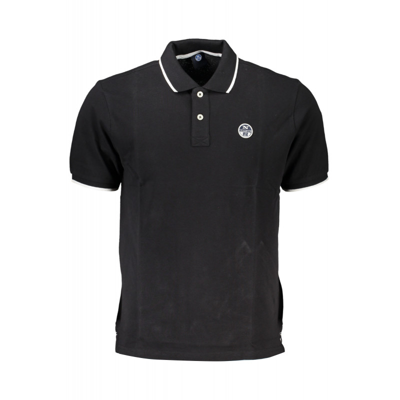 POLO MANGA CORTA HOMBRE NEGRO NORTH SAILS