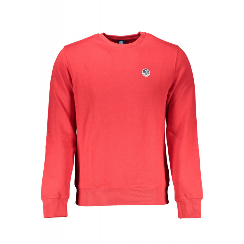 NORTH SAILS MEN'S RED ZIP-OUT SWEATSHIRT