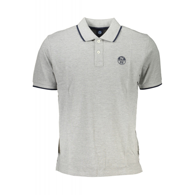 POLO MANGA CORTA HOMBRE GRIS NORTH SAILS