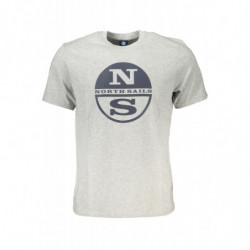 NORTH SAILS T-SHIRT MANCHES COURTES HOMME GRIS