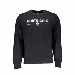 NORTH SAILS MEN'S BLACK ZIP-OUT SWEATSHIRT