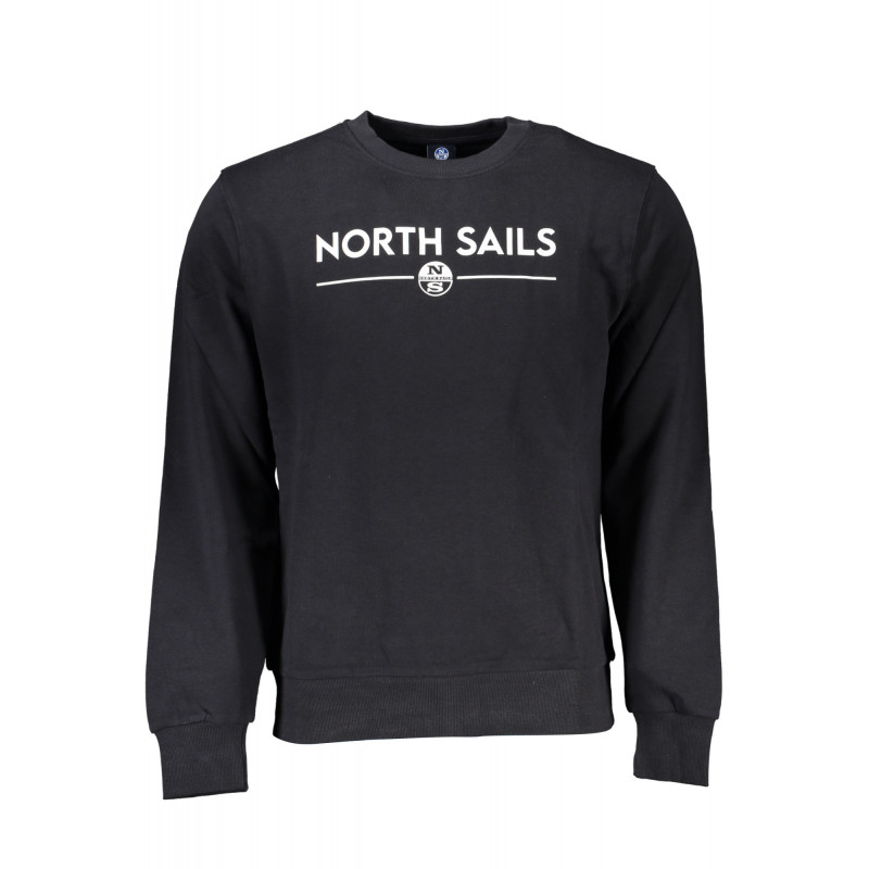 SWEAT-SHIRT ZIPPÉ NOIR NORTH SAILS POUR HOMMES