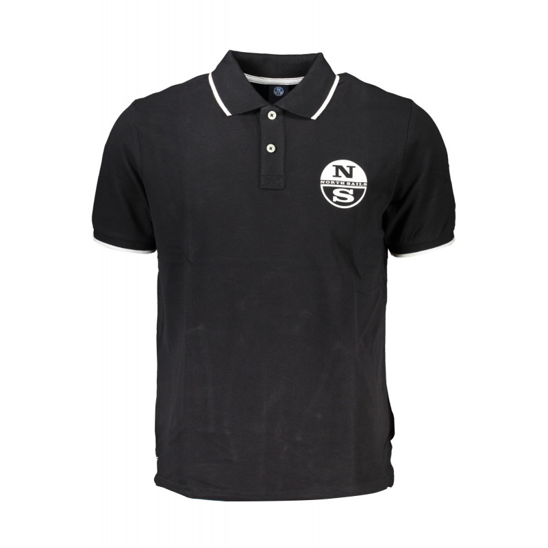 POLO MANGA CORTA HOMBRE NEGRO NORTH SAILS