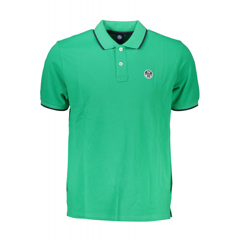 NORTH SAILS GRÜNES KURZÄRMELIGES POLOSHIRT FÜR HERREN