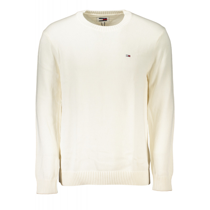 TOMMY HILFIGER MEN'S WHITE SWEATER
