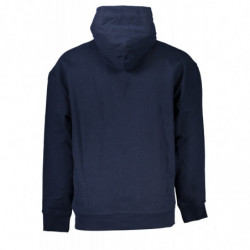 TOMMY HILFIGER MEN'S BLUE ZIPLESS SWEATSHIRT
