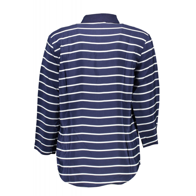 GANT WOMEN'S BLUE 3/4 SLEEVE POLO SHIRT