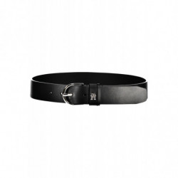 TOMMY HILFIGER WOMEN'S BLACK LEATHER BELT