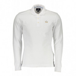 LA MARTINA LANGARM-POLOSHIRT FÜR HERREN, WEISS