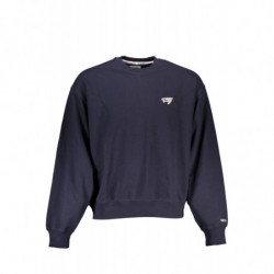 TOMMY HILFIGER MEN'S BLUE ZIPLESS SWEATSHIRT