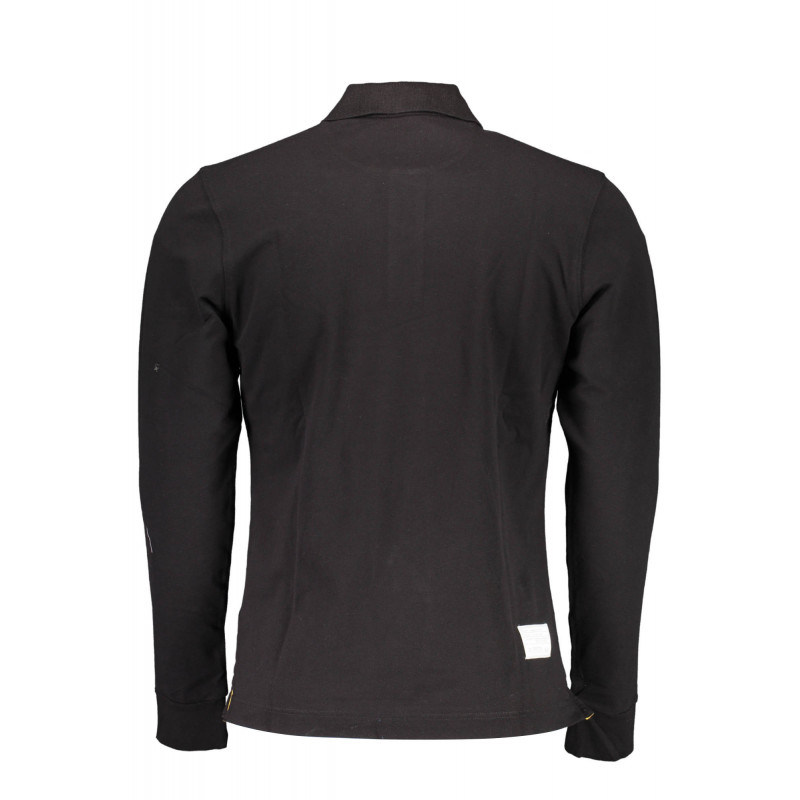 LA MARTINA MEN'S BLACK LONG SLEEVE POLO SHIRT