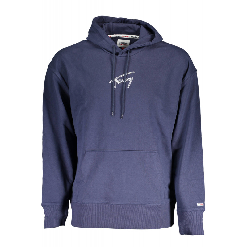 TOMMY HILFIGER MEN'S BLUE ZIPLESS SWEATSHIRT