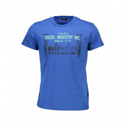 CAMISETA MANGA CORTA HOMBRE DIESEL AZUL