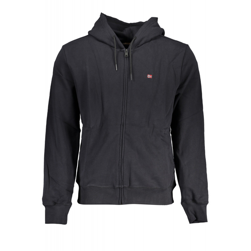 NAPAPIJRI SWEAT-SHIRT ZIPPÉ NOIR POUR HOMMES