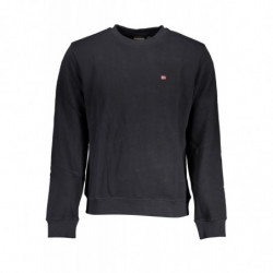 NAPAPIJRI MEN'S BLACK ZIPLESS SWEATSHIRT