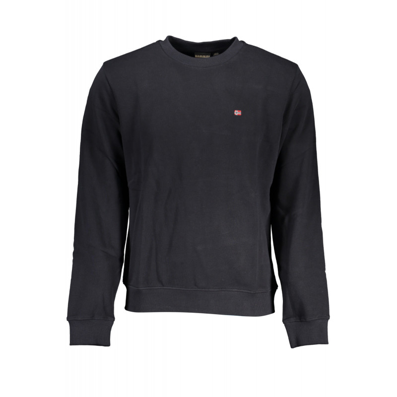NAPAPIJRI MEN'S BLACK ZIPLESS SWEATSHIRT