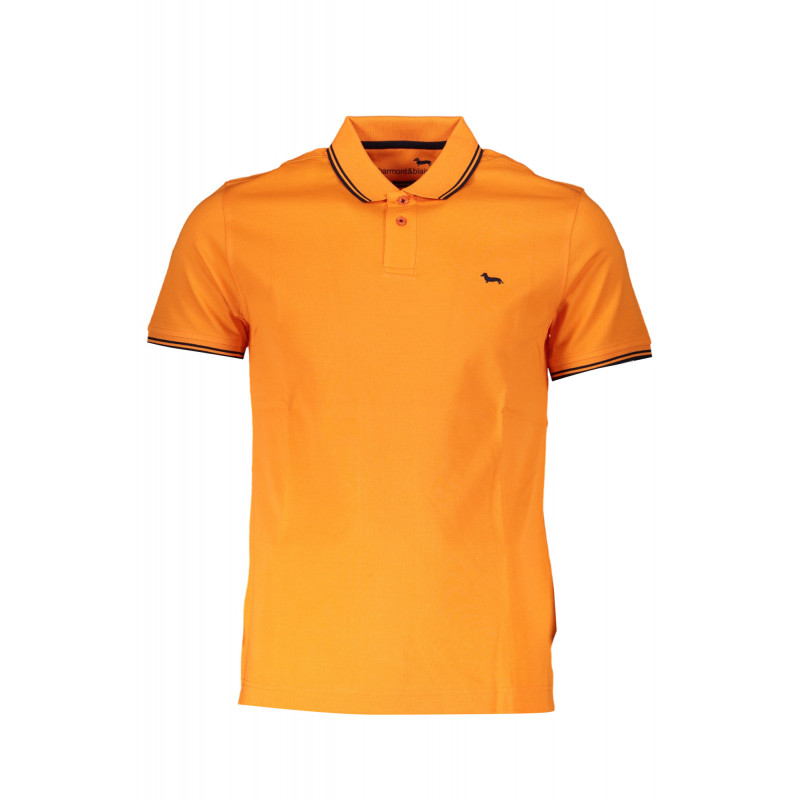 HARMONT & BLAINE MEN'S ORANGE SHORT SLEEVED POLO SHIRT