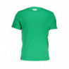BIKKEMBERGS GREEN MEN'S SHORT SLEEVE T-SHIRT