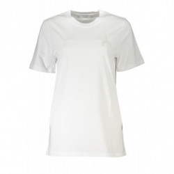 PATRIZIA PEPE T-SHIRT À MANCHES COURTES FEMME BLANC