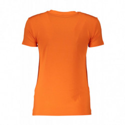 PATRIZIA PEPE WOMEN'S SHORT SLEEVE T-SHIRT ORANGE
