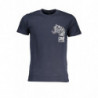 CAVALLI CLASS HERREN-KURZÄRMELIGES T-SHIRT BLAU